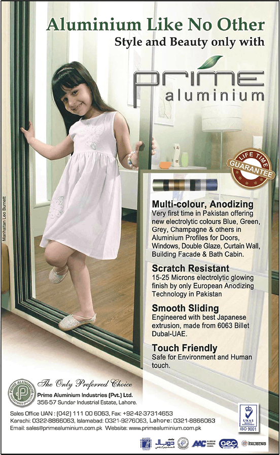 Prime Aluminium Advertisement