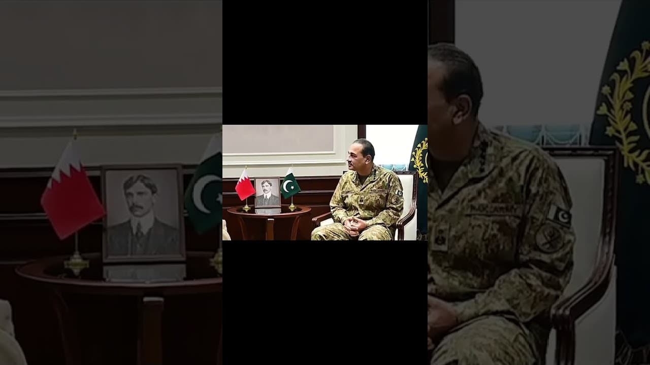 Bahrain Foreign Minister H.E. Dr. Abdullatif Al Zayani Calls on Field Marshal Syed Asim Munir at GHQ
