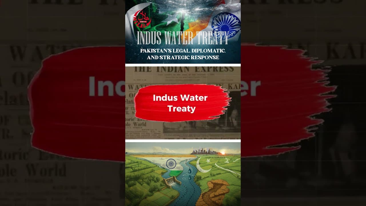 Pakistan’s Water Security 🇵🇰 | India, Indus Waters & the Need for Legal and Diplomatic Action